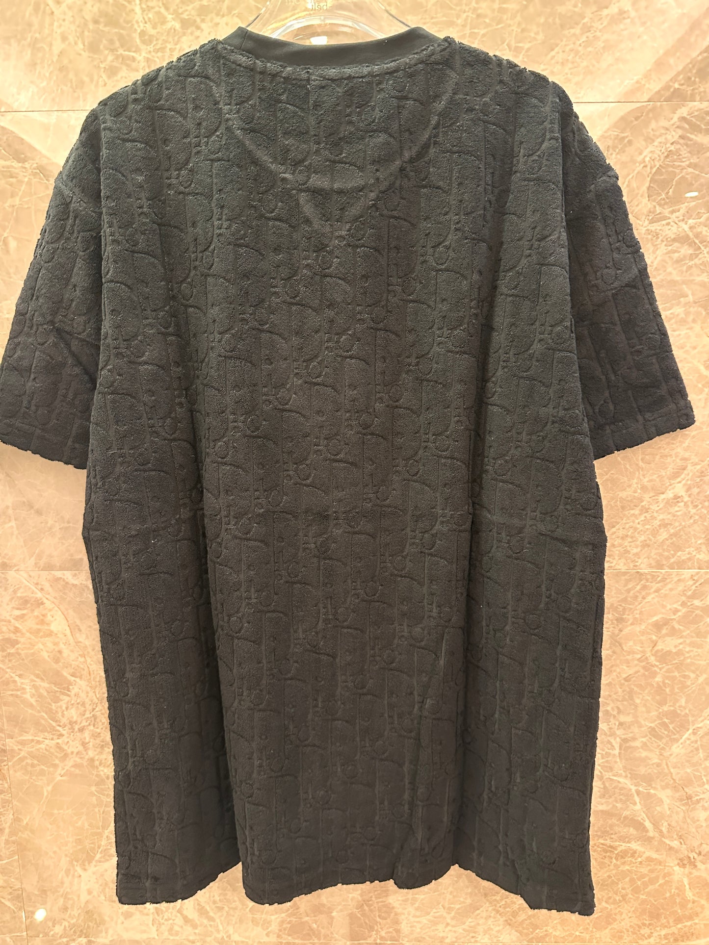 T-shirt en jacquard oblique Dior noir et blanc