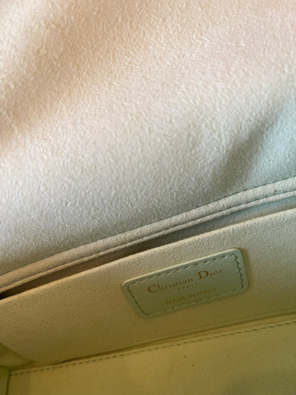Christian Dior Lambskin Cannage Medium Lady D-Joy Pastel Peyote Green