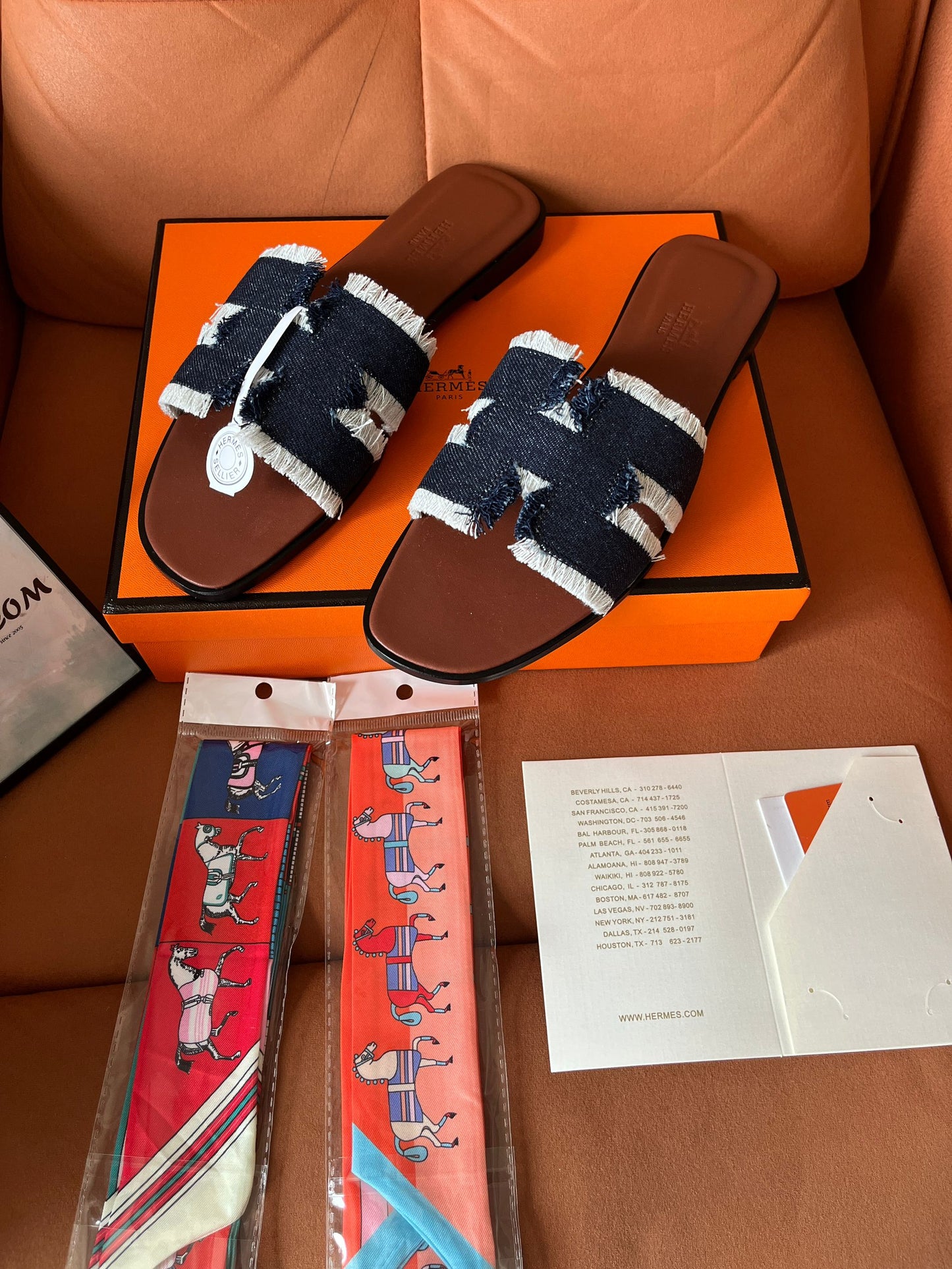 Sandalias vaqueras de lona Hermes