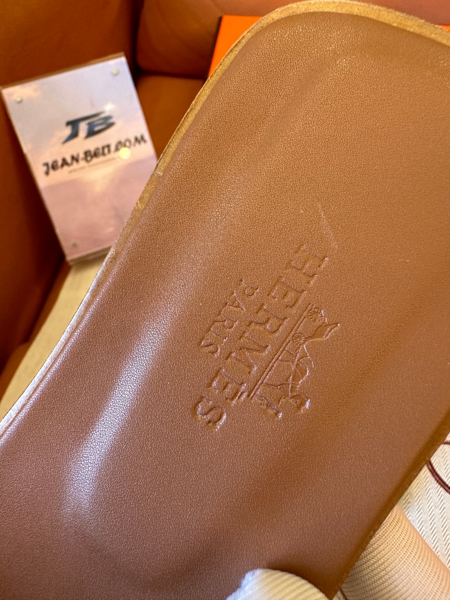 Sandales Hermès orans marron