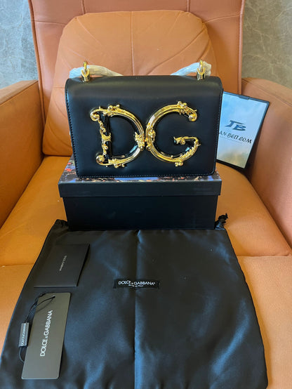 Sac bandoulière en cuir baroque Dolce&Gabbana