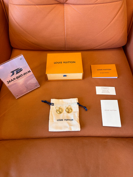 Louis Vuitton earring 2cm gold