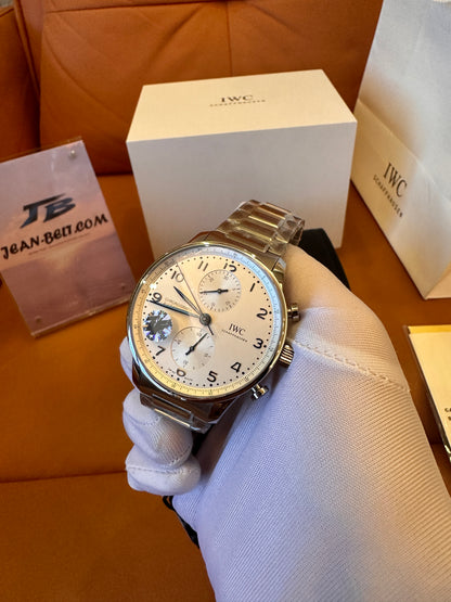 Relógio cronógrafo português IWC 371617 41mm