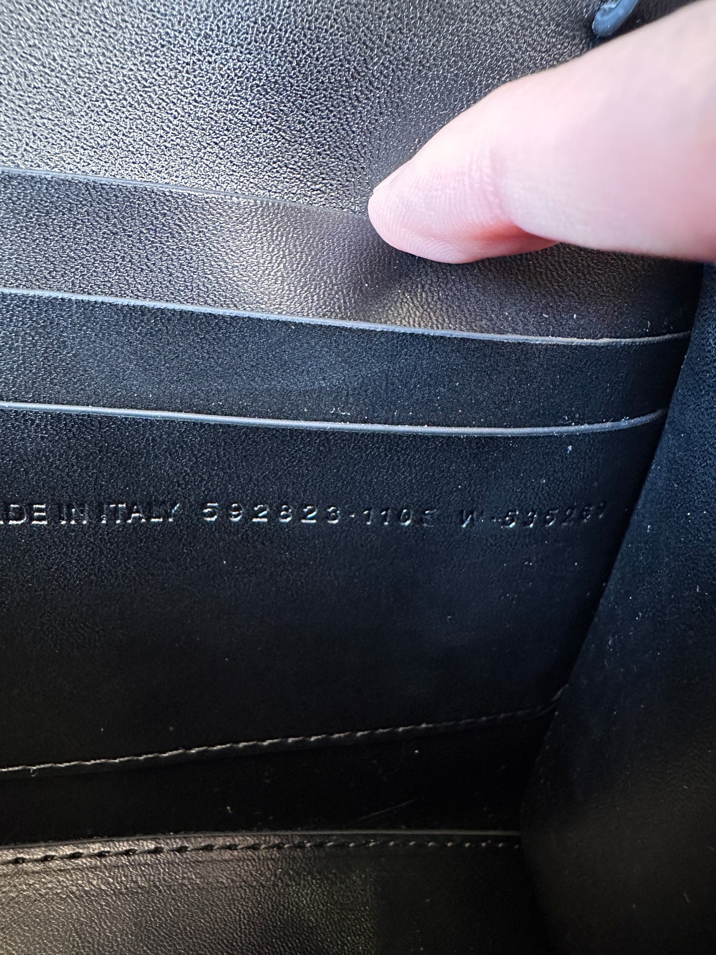 Balenciaga B Clutch Bag with Gold Chain Strap