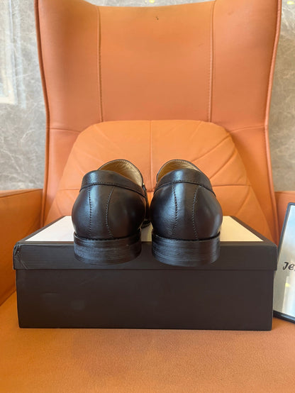 Mocasines de piel Gucci Ed G-Bit para hombre