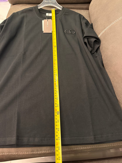 T-shirt Dior brodé logo CD noir