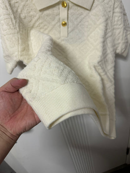 Ensemble polo et shorts en éponge monogramme Louis Vuitton pour femmes