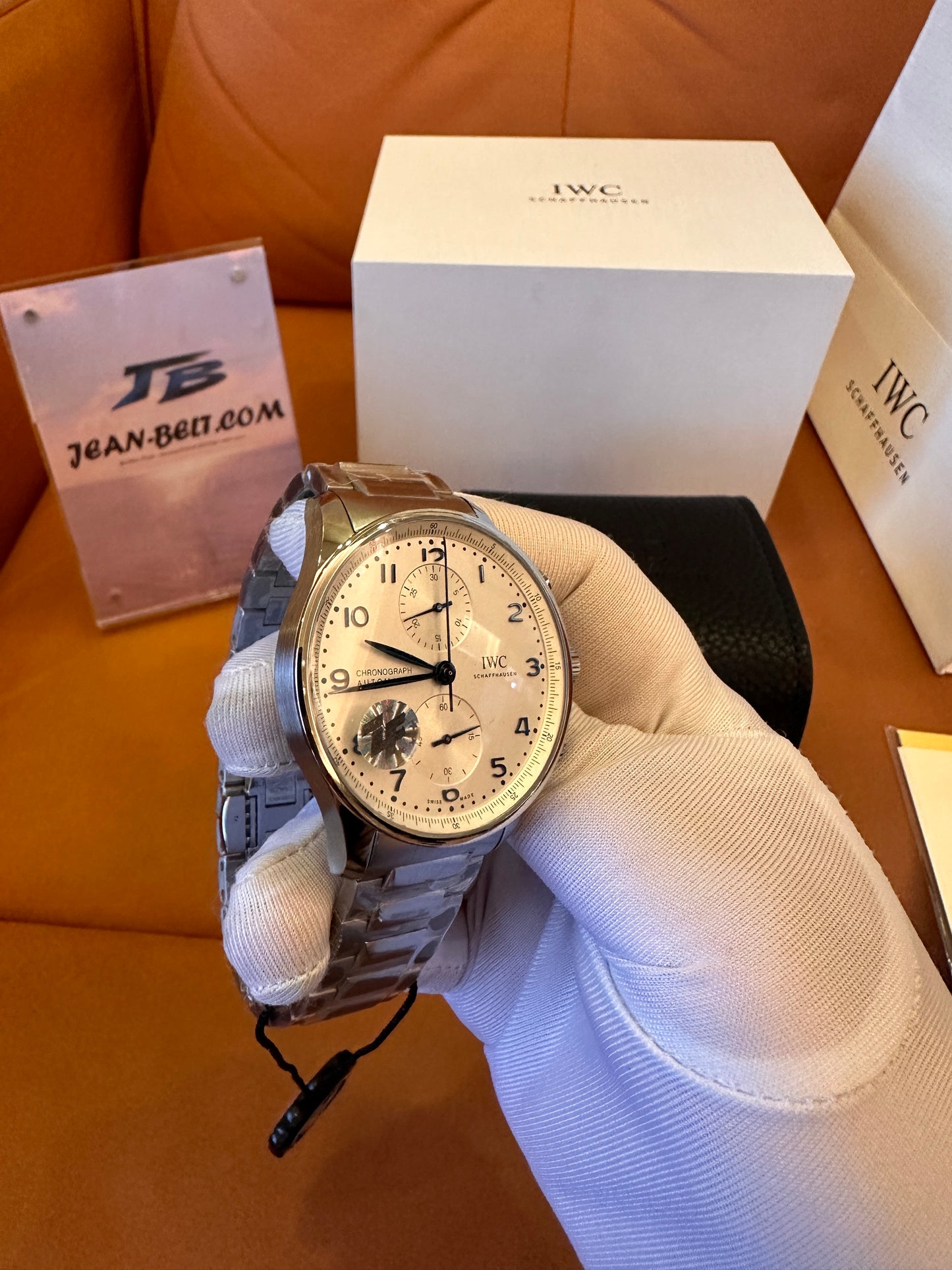 Relógio cronógrafo português IWC 371617 41mm