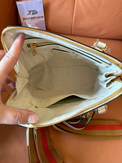 Gucci Horsebit 1995 GG Sueme Handbag