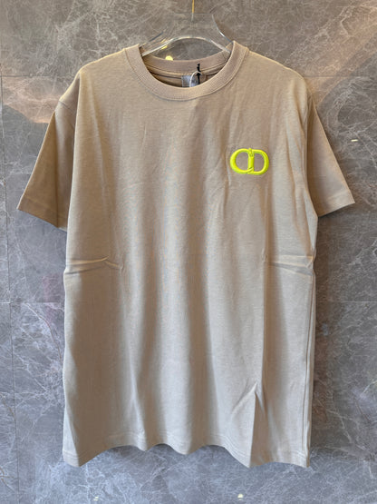 Camiseta icono de Christian Dior en jersey de algodón beige