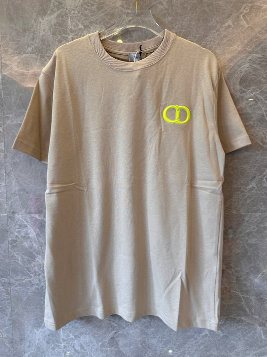 T-shirt Christian Dior Icon beige en jersey de coton