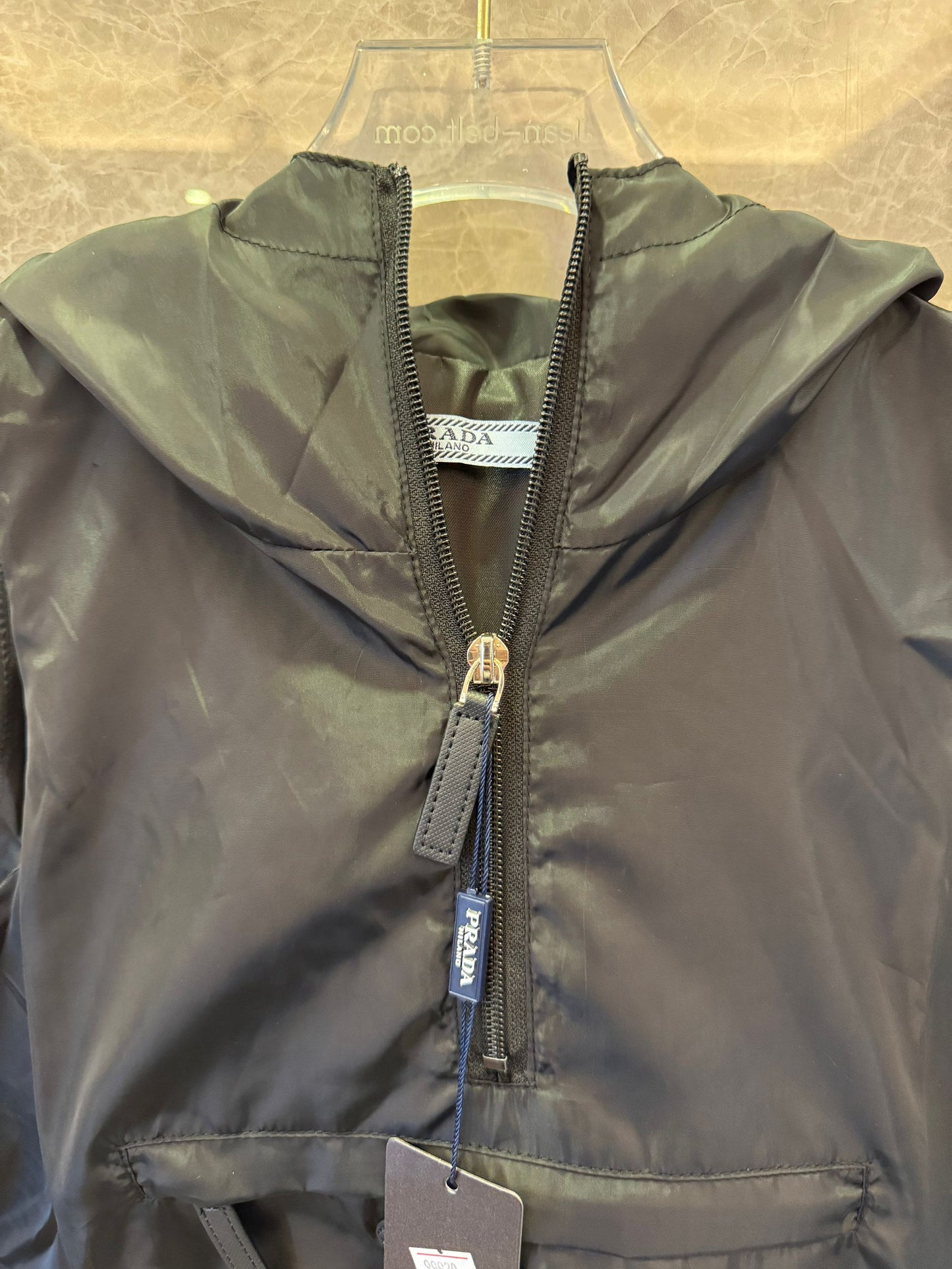Vestido de nailon negro de Prada