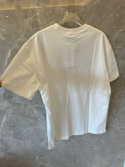 T-shirt Christian Dior pour femmes fleurs blanches