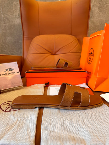 Sandales Hermès orans marron