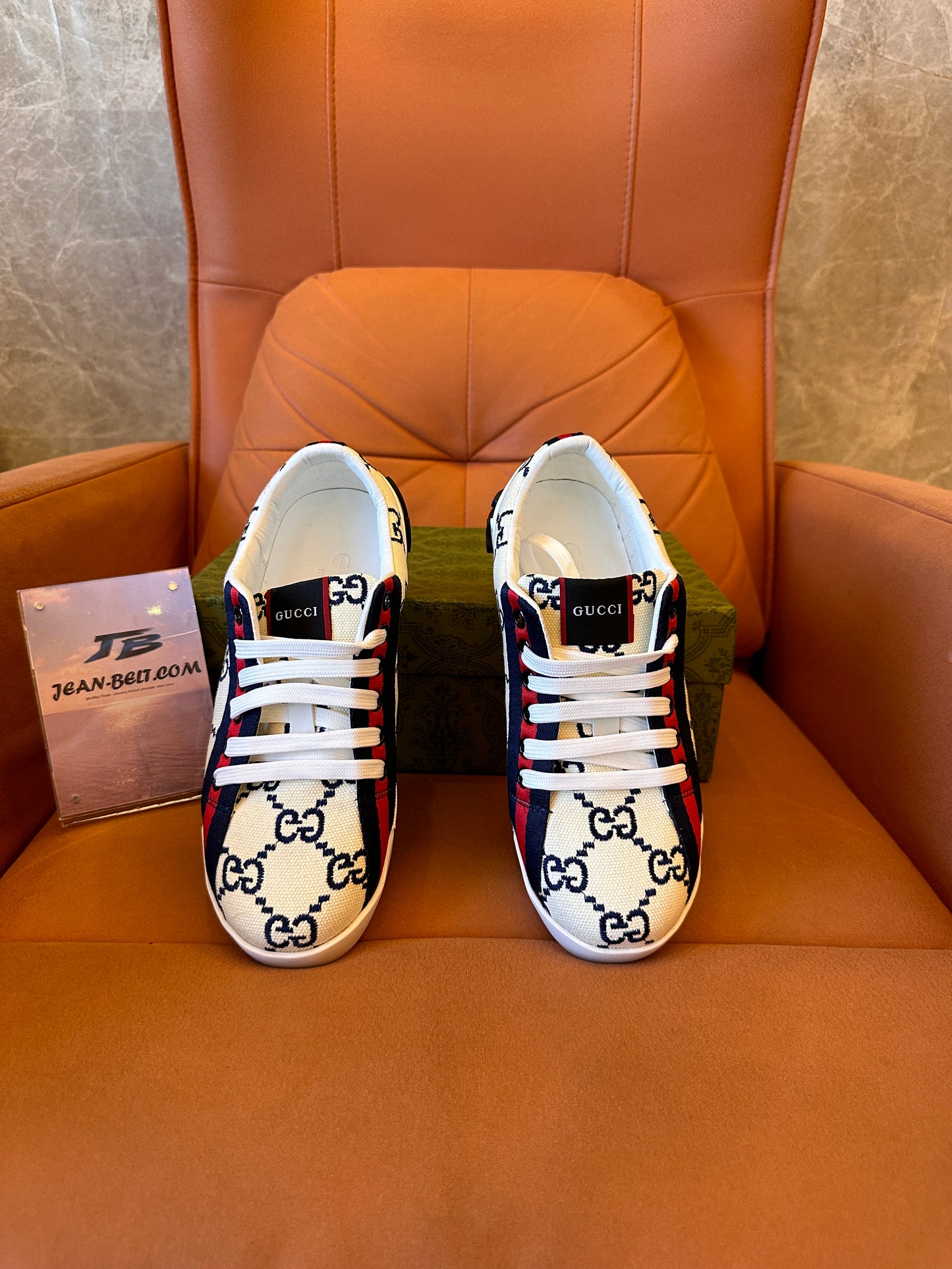 Zapatillas Gucci Ace blancas con monograma, talla 38-45
