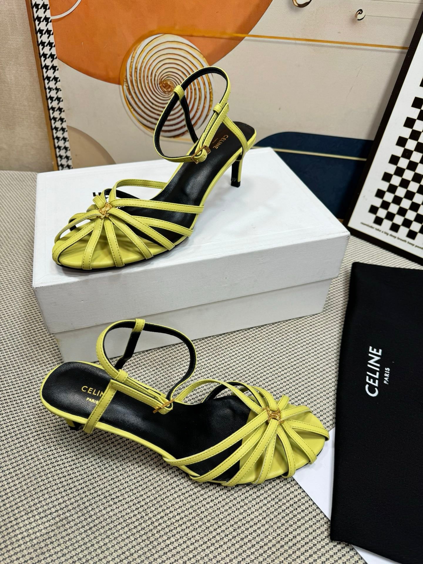 Celine Gladiator Shoes Cream