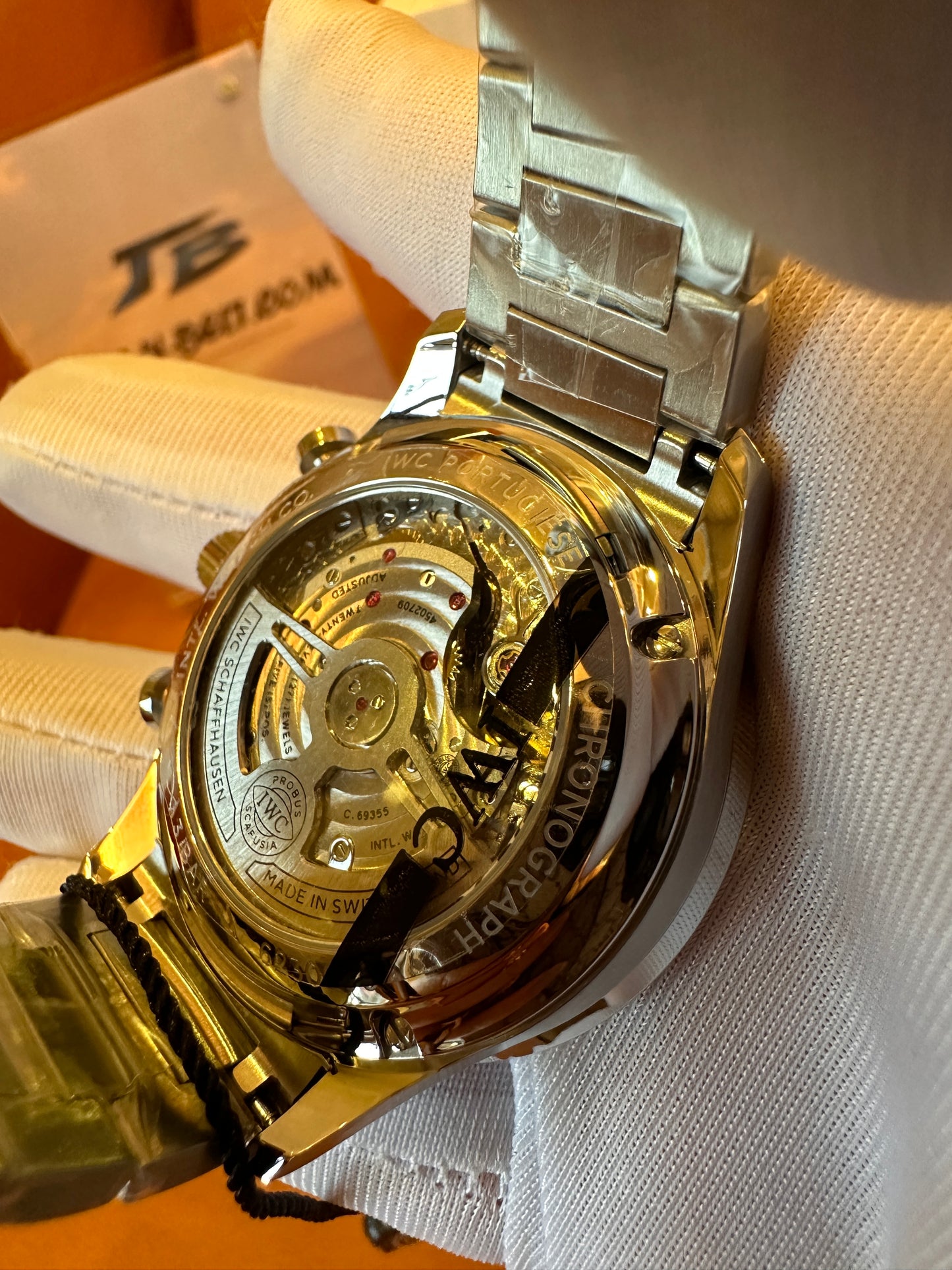 Relógio cronógrafo português IWC 371617 41mm