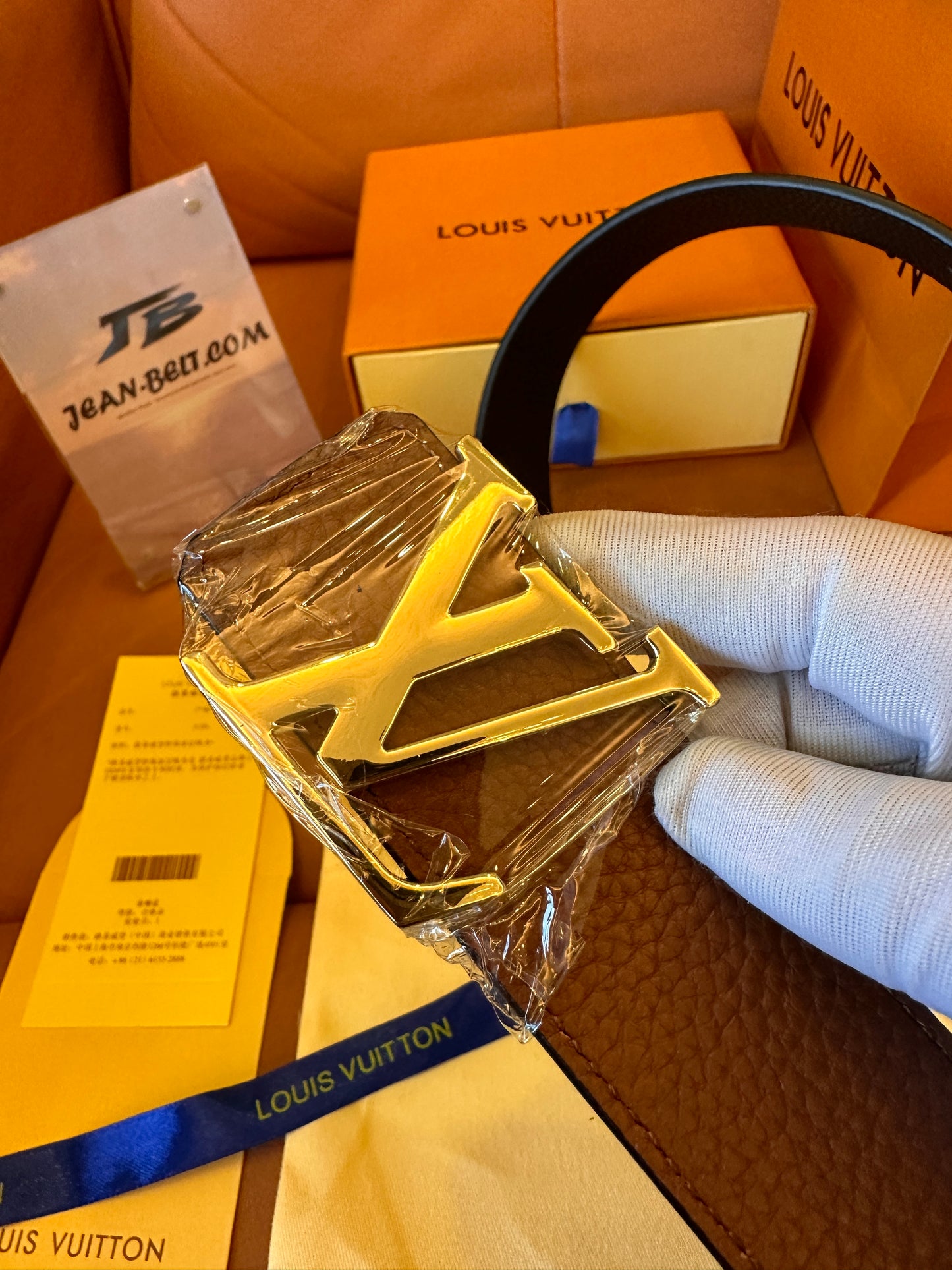 Cinto Louis Vuitton marrom