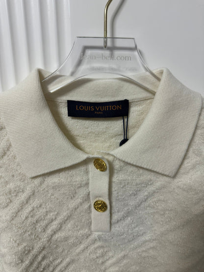Ensemble polo et shorts en éponge monogramme Louis Vuitton pour femmes