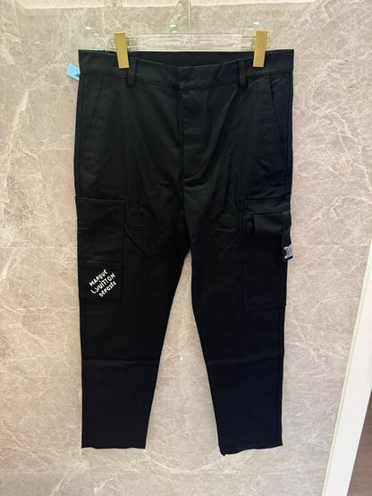 Pantalones de algodón Louis Vuitton para hombre negros