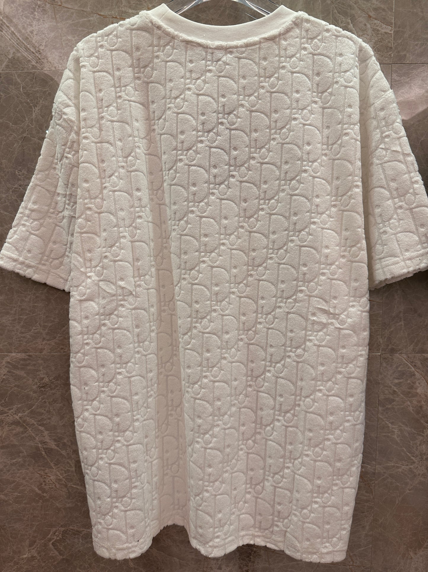 T-shirt en jacquard oblique Dior noir et blanc