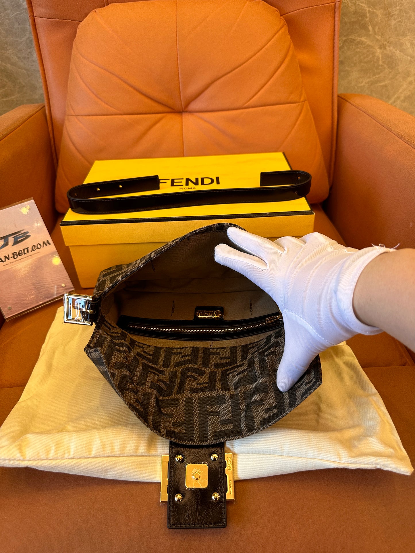 Bolsa baguete Fendi