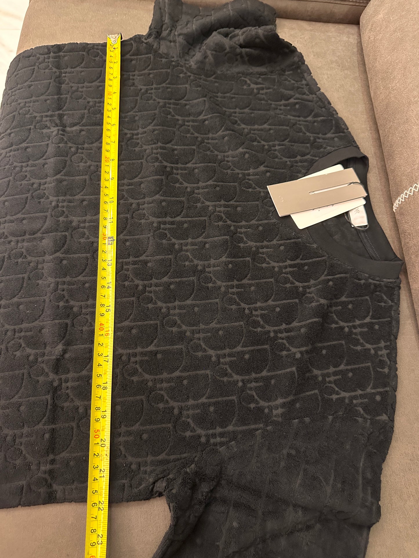 T-shirt en jacquard oblique Dior noir et blanc