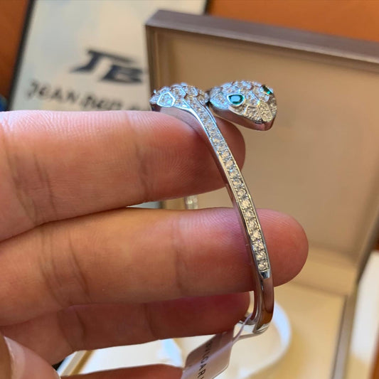 Bvlgari Serpenti Viper Diamond & Emerald Bracelet
