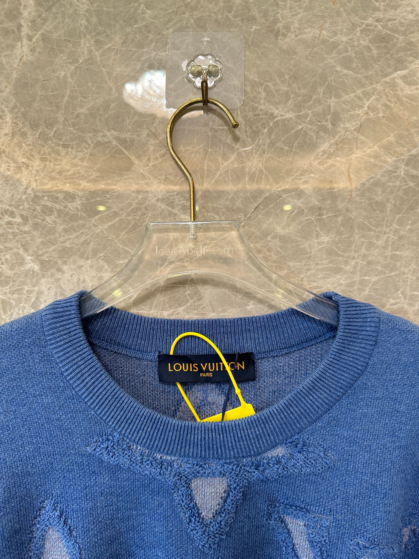 Louis Vuitton Monogram Knit Crewneck Sweater – Blue