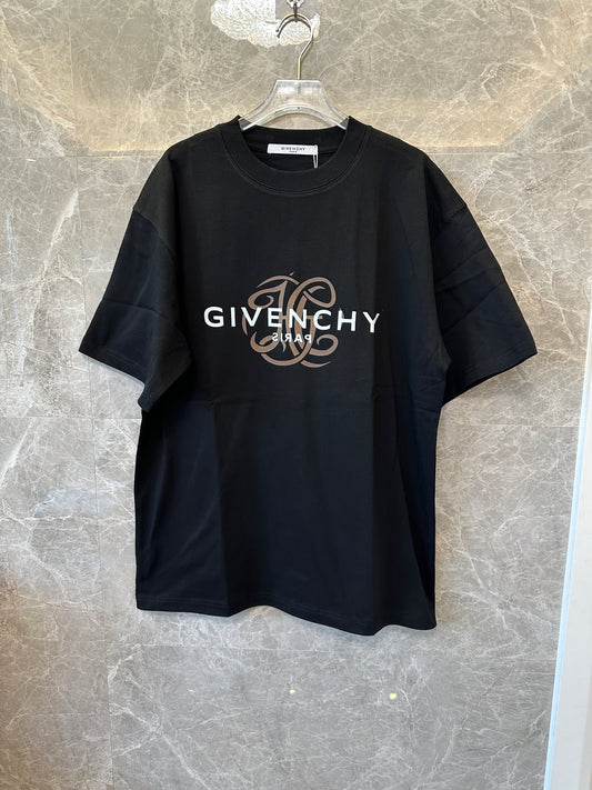 Givenchy Black Logo T-shirt – Paris Emblem