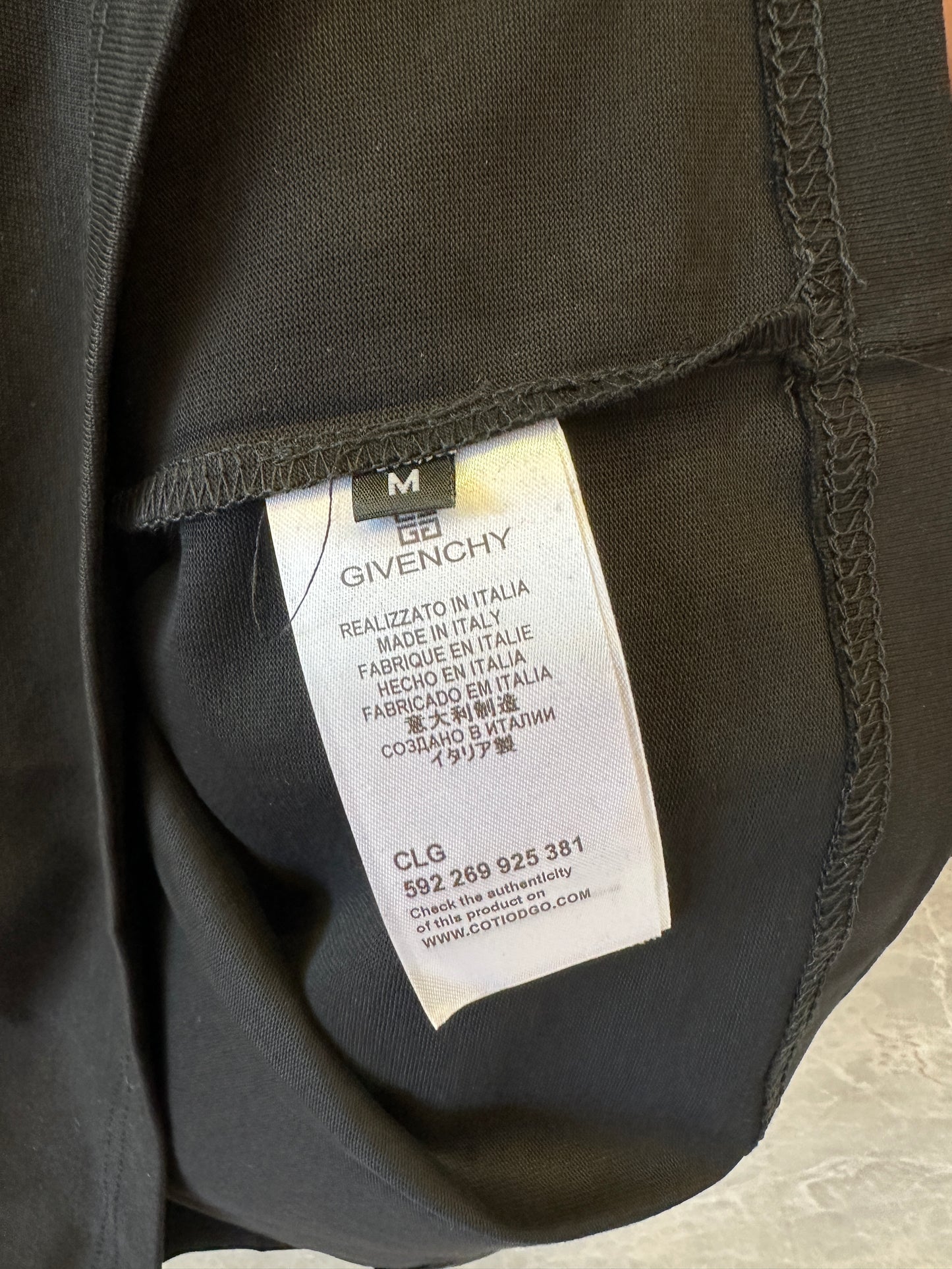 Givenchy Black Logo T-shirt – Paris Emblem