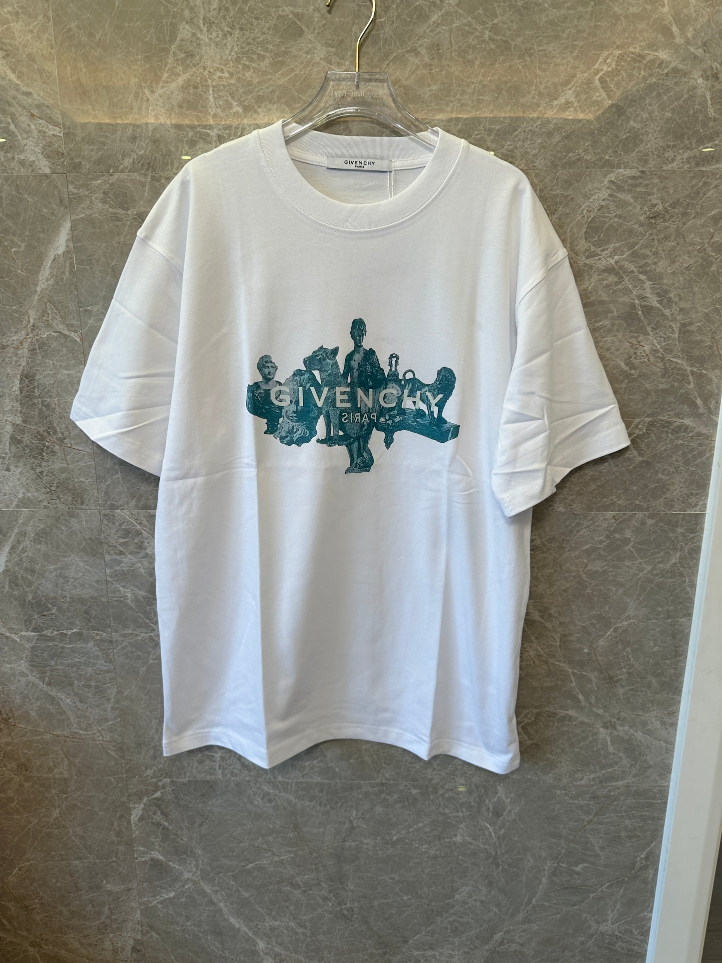 Givenchy White Statue Graphic T-shirt