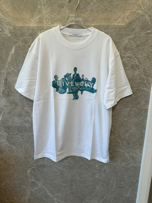 Givenchy White Statue Graphic T-shirt