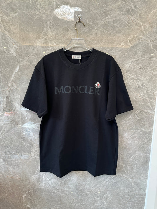 Moncler Black Logo Short Sleeve T-Shirt
