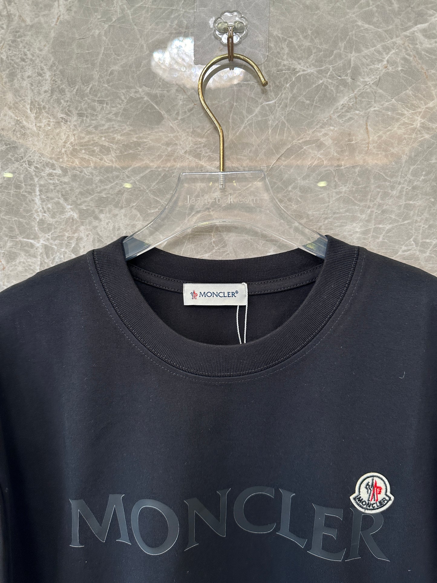 Moncler Black Logo Short Sleeve T-Shirt