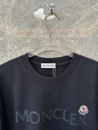 Moncler Black Logo Short Sleeve T-Shirt