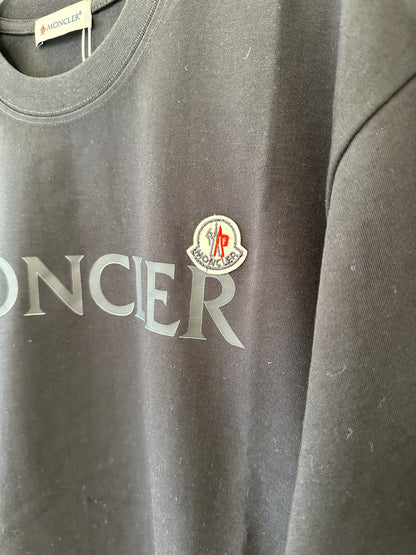 Moncler Black Logo Short Sleeve T-Shirt