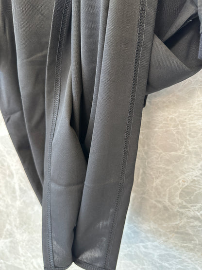 Burberry Black Polo Shirt with Check Collar