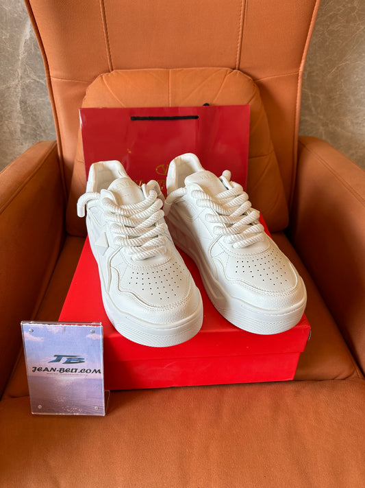 Valentino Garavani White Leather Platform Sneakers