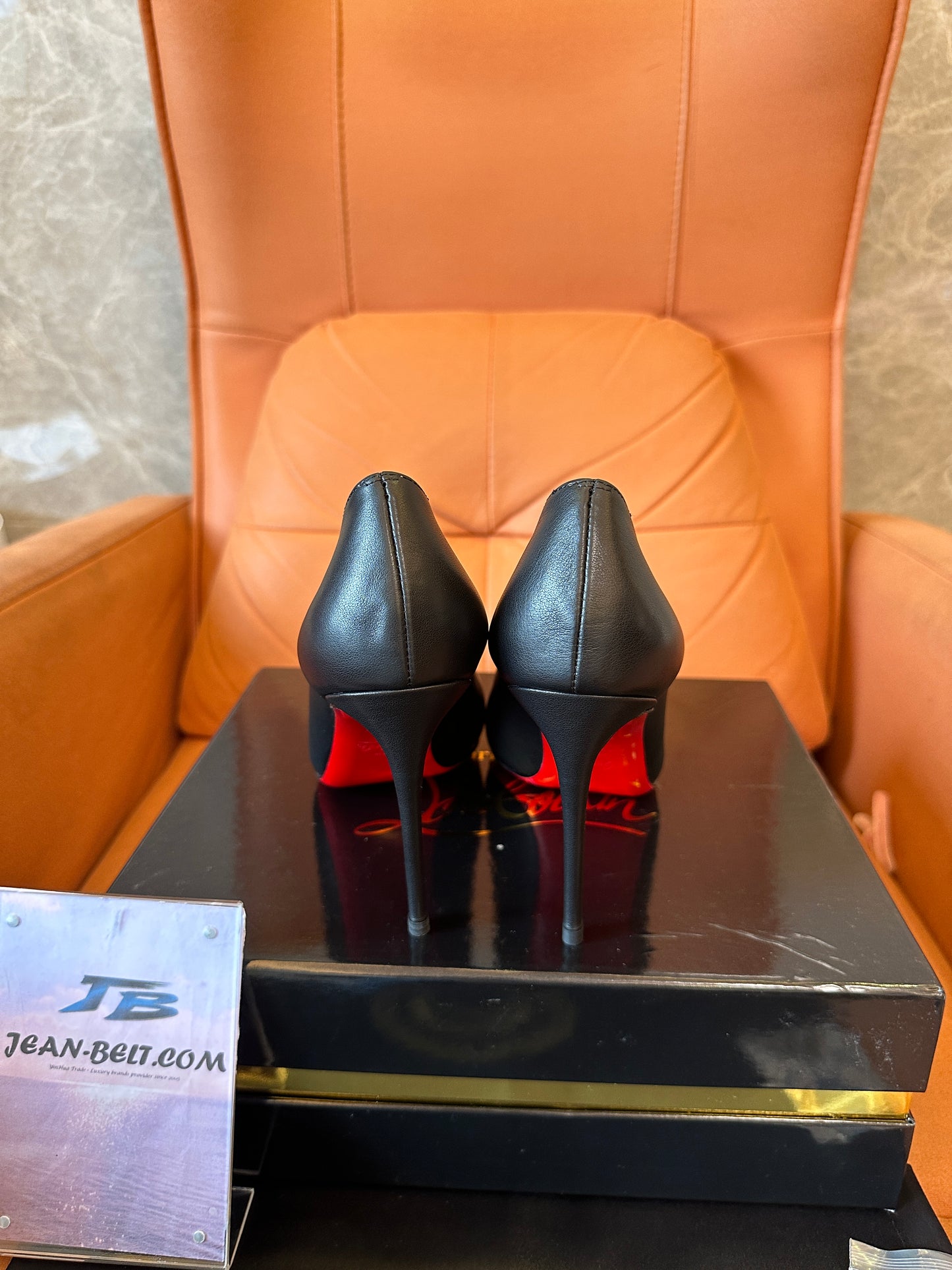 Christian Louboutin So Kate black leather pumps