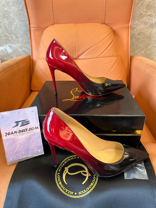 Christian Louboutin So Kate Patent Leather Pumps – Red & Black Ombre
