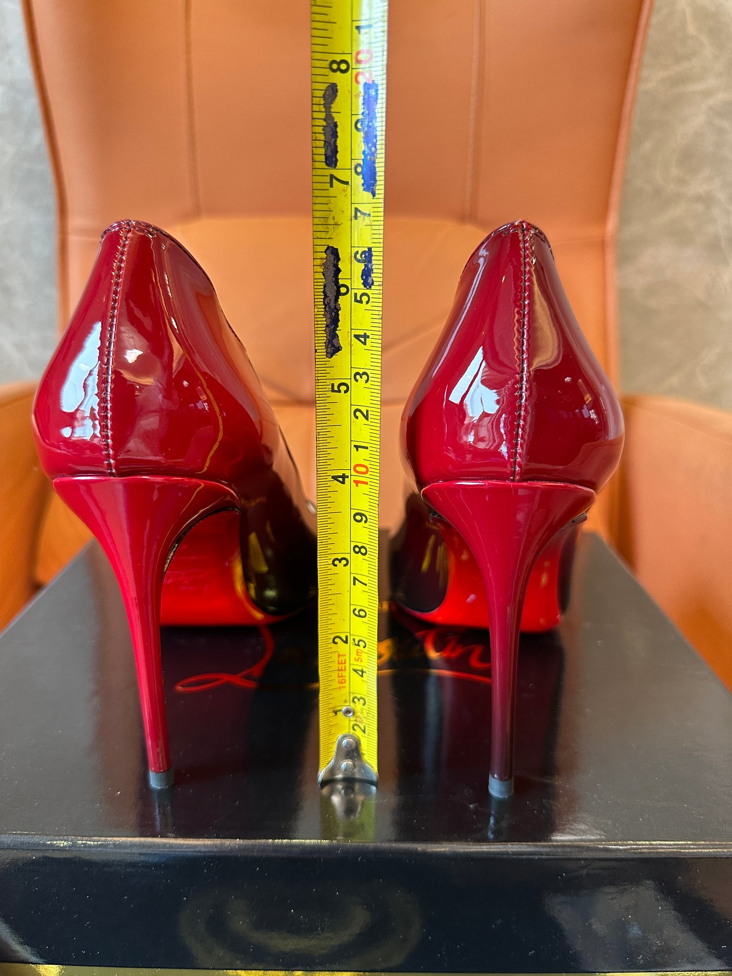 Christian Louboutin So Kate Patent Leather Pumps – Red & Black Ombre