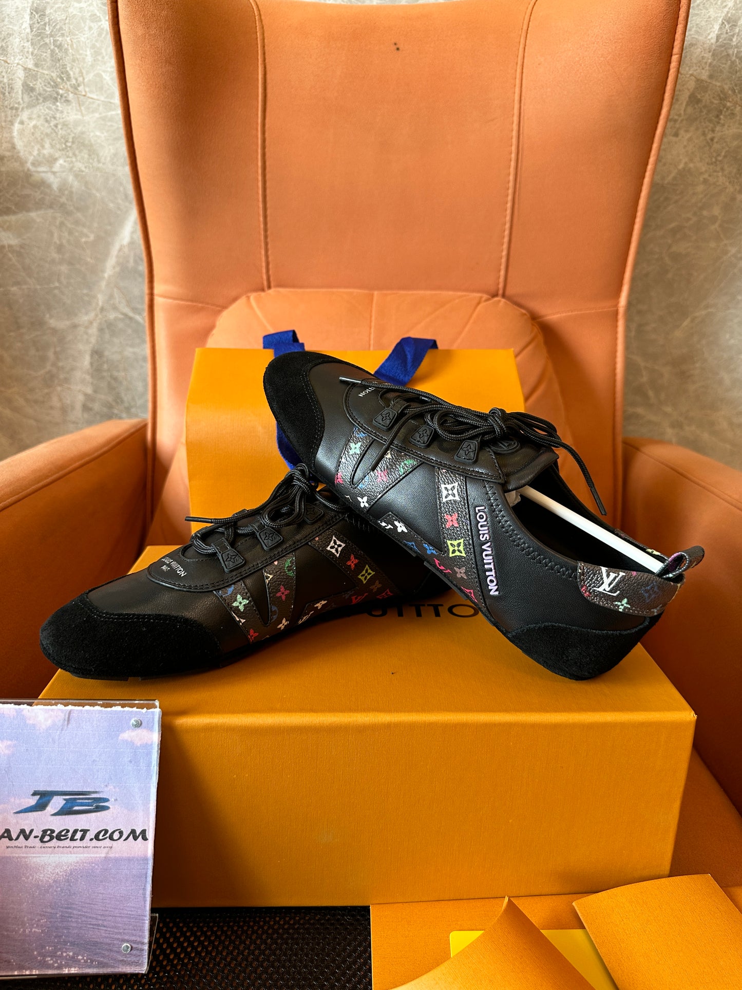 Louis Vuitton Multicolor Monogram Leather Low-Top Sneakers