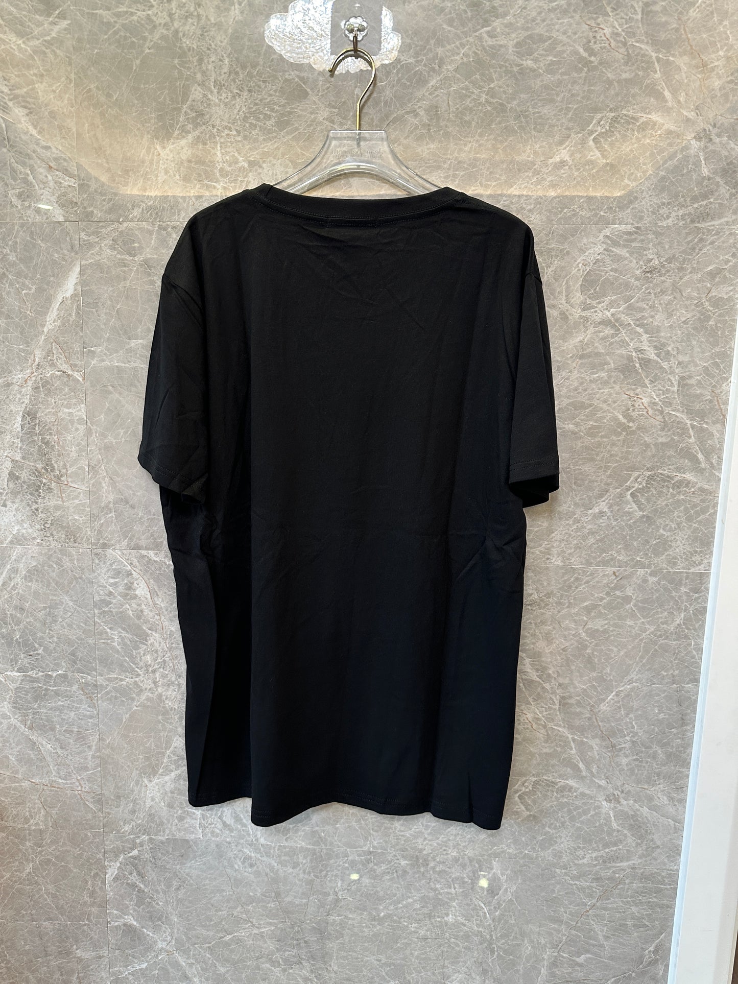 Balmain Paris Men's Black Cotton Logo T-shirt