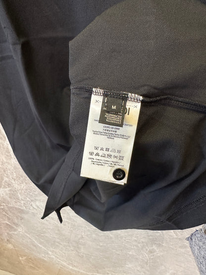 Fendi Roma Men's Black Polo Shirt with Yellow Striped Collar