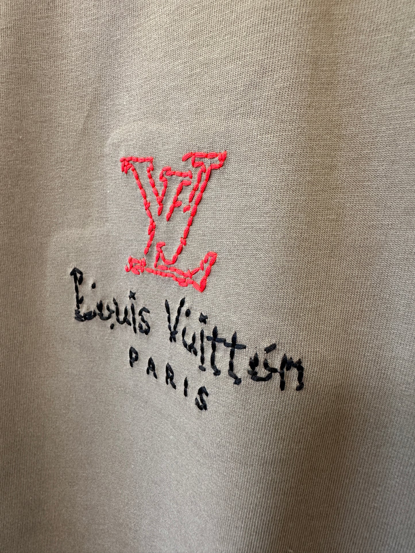 Louis Vuitton olive green logo t-shirt – men’s cotton tee