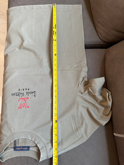 Louis Vuitton olive green logo t-shirt – men’s cotton tee