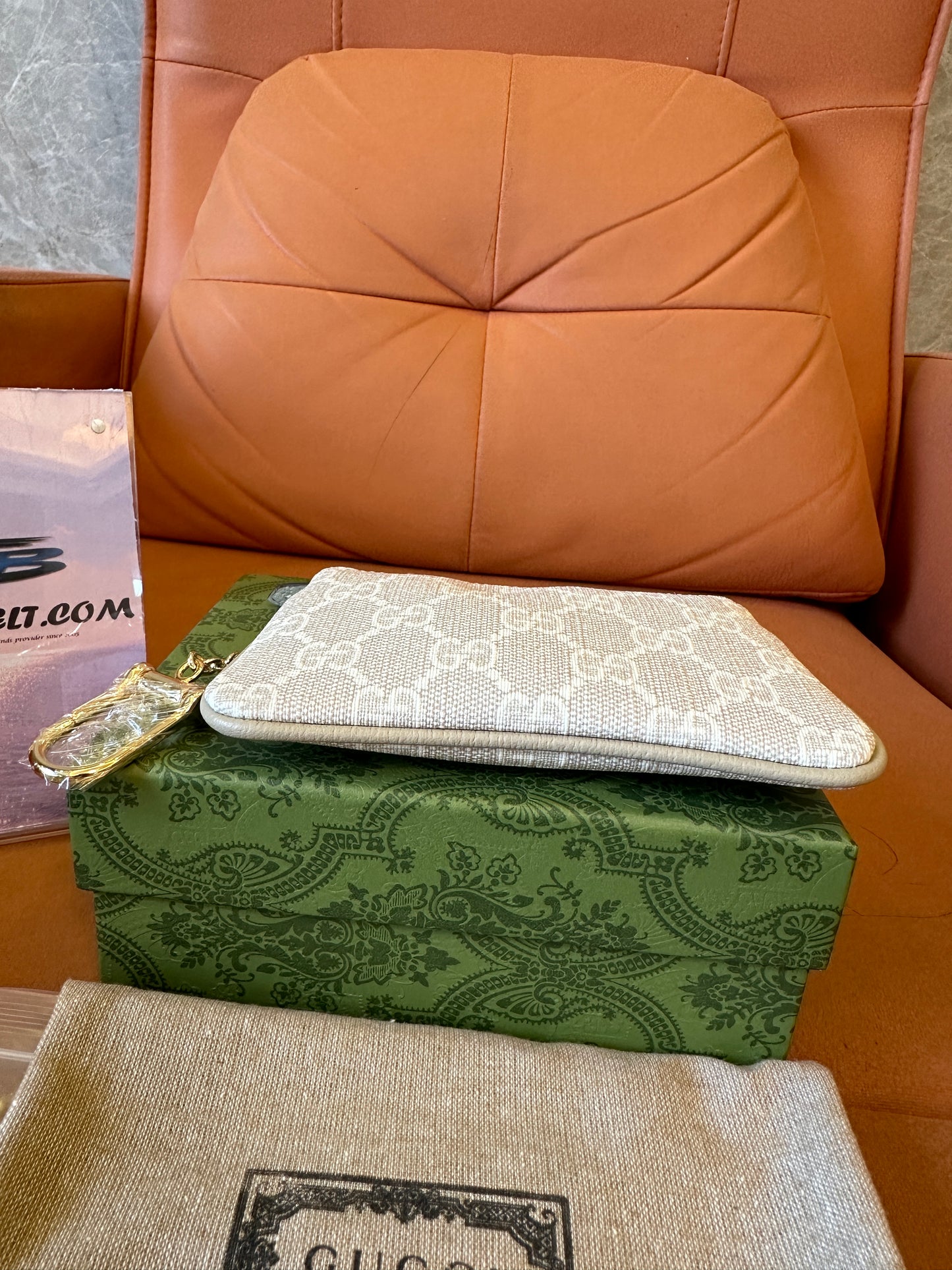 Gucci GG Supreme Canvas Key Pouch