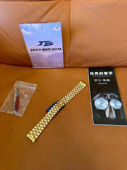 Bracelete de relógio Rolex Jubilee de dois tons
