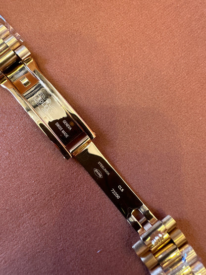 Bracelete de relógio Rolex Jubilee de dois tons